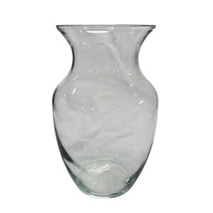 8x4” Smooth Glass Flower Vase Clear